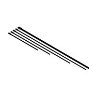 290 x 4.6mm Coated 316 Stainless Steel Cable Ties - 100 Pack