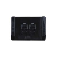 Hippo -u00a0Switch Weatherproof Double For Outdoor Use IP66 16AX 20A 250V with Large Back Box  Black x1 - HPSW2GLBK