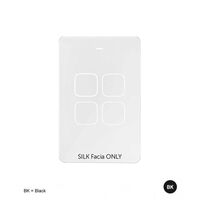 Senoa -u00a0Multi Dimmer Switch 4 Button  Silk Facia Upgrade - White x1 - SENGSF4