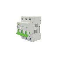 Wolverine -u00a0MCB Miniature Circuit Breaker 6kA 3 Pole 10 Amp C Curve 400V 415V ac 3 Module  x4 - WOMCB6310