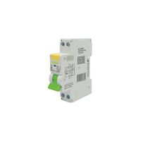 Wolverine -u00a0RCBO Residual Current Breaker with Overcurrent Protection 4.5kA 1 Pole 20A 230V 240V ac 30mA Type A 1 Module  x10 - WORCBO45120