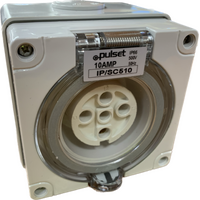 3 Phase 5 Round Pin Socket - 40Amp - IP/SC540