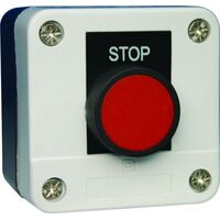 PUSH BUTTON - 1 SR STOP RED ON BUTTON - PB5-M114