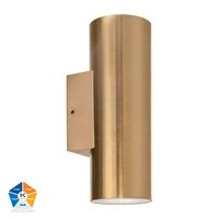 Aries Solid Brass Up & Down LED Wall Light