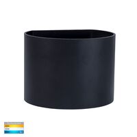 Versa Black Round Up & Down Wall Light