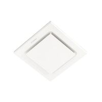 Saturn Square 200mm Exhaust Fan White