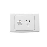 2000 Series
Single Switch Socket Outlet
250V, 15A | White Electric