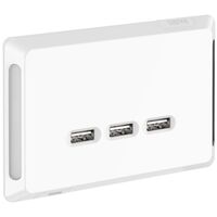 Pro Series, USB Charging Station, 3 Outlet Type A - Extra Vivid White