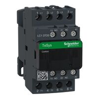 TeSys D, Contactor, TeSys Deca, 4P(4 NO), AC-1, 0 to 440V, 20A, 110VAC 50/60Hz coil