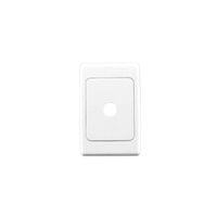 2000 Series, Flush Surround and Grid Plate, 1 Gang, Vertical/Horizontal Mount, Standard PTN - White Electric