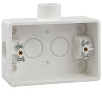 Clipsal - Mounting Accessories, Mount Box, 25mm Entries, Suits Slimline - White Electric