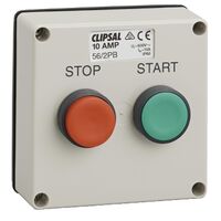 Clipsal - 56 Series, push-button Control Station, 10A, Start/Stop, Less Enclosure - Grey