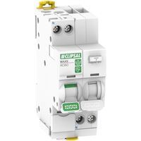 MAX9, Residual Current Breaker with Overcurrent Protection (RCBO), 1PN, 16A, 30mA, C Curve, 6000A, A-SI Type, 2 MOD