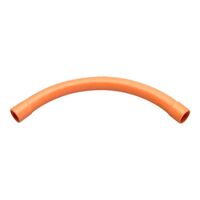 Clipsal - Cable Management, Conduit Bend, Large Sweep, 90Deg, PVC, 20mm - Electric Orange