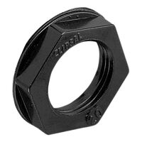 Clipsal - Cable Management, Hexagonal Lock Nut, Nylon, 32mm - Black