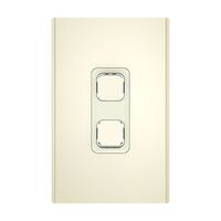 Clipsal Iconic, Styl Switch Plate Skin, Vertical/Horizontal, 2 Gang - Crowne