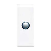 Saturn Series, push-button Switch LED Architrave, 1 Gang - Pure White