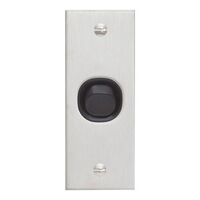 Metal Plate Series, Flush Switch, 1 Gang, 250VAC, 10A, B Style, Architrave - Black