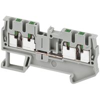 Linergy, Terminal block, Linergy TR, push-in type, feed through, 4 points, 2.5mm², grey, set of 50