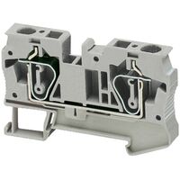 Linergy, Terminal block, Linergy TR, spring type, feed through, 2 points, 6mm², grey, set of 50