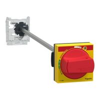 TeSys GV2, Extended rotary handle kit, TeSys Deca, IP54, red handle, with trip indication, for GV2L-GV2P