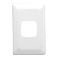 Prestige Series, Moulded Switch Plate, 1 Gang - White Electric