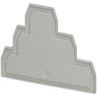 Linergy, Cover plate, Linergy TR, 3 level, 2.2mm width, 6 points, for screw terminals NSYTRV26T, grey, Set of 50