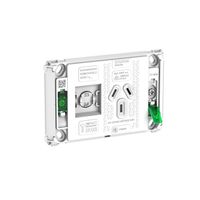 Pro Series, Single Power Point Grid, Horizontal Mount, 250V, 10A