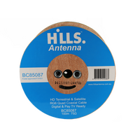 Hills Antenna BC85087 RG6 FTA/SAT Quad Shield 100m Reel - BC85087