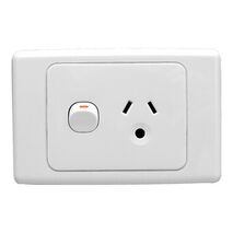 2000 Series
Single Switch Socket Outlet
250V, 10A, Round Earth PIN for Lighting | White Electric