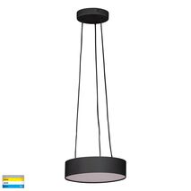 Nella 220mm Black 20w Round Pendant