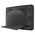 Outlet Plate with Reverse Bull Nose (Black)