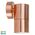 Tivah Solid Copper TRI Colour Fixed Down Wall Pillar Lights