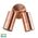 Tivah Solid Copper TRI Colour Double Adjustable Wall Pillar Lights