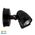 Focus Polycarbonate Black Double Adjustable Spot Light With Sensor