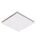 Flow Square 250mm Exhaust Fan White