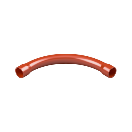 20mm Orange PVC 90° Sweep Bend