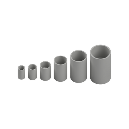 40mm Grey PVC Plain Coupling