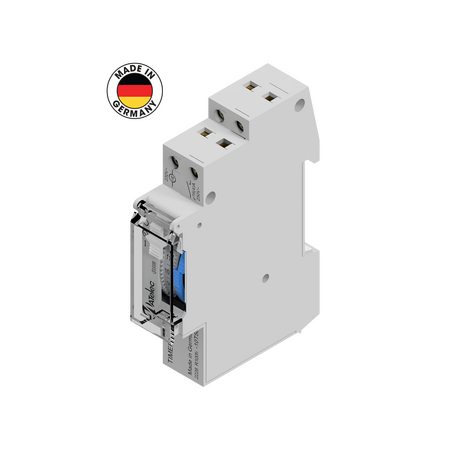 16A 24hr Analogue DIN Rail Time Switch with Battery Back-up