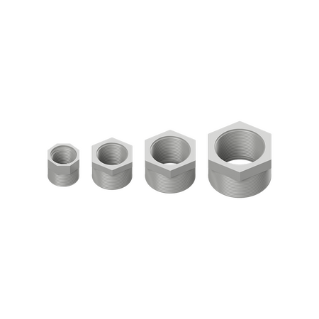 40/32mm Grey PVC Threaded Reducer