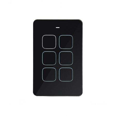 Senoa -u00a0Multi Dimmer Switch 6 Button  Black x1 - SENMDS6BK