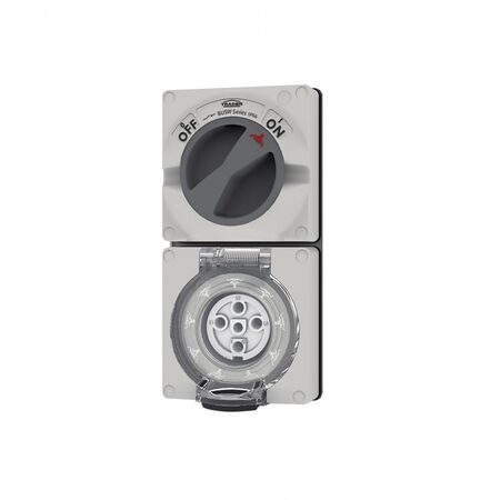 Buffalo - Combination Switched Socket IP66 10A 500V~ 5 Pin  x1 - BUC510