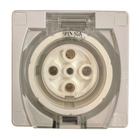 Three Phase Outlet Socket 5 Pin 50A IP66