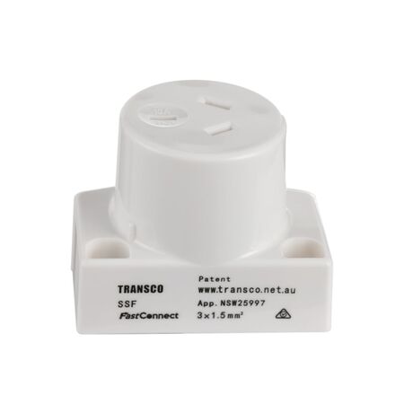 Surface Socket Transfast Fast Wiring 1.5mm2