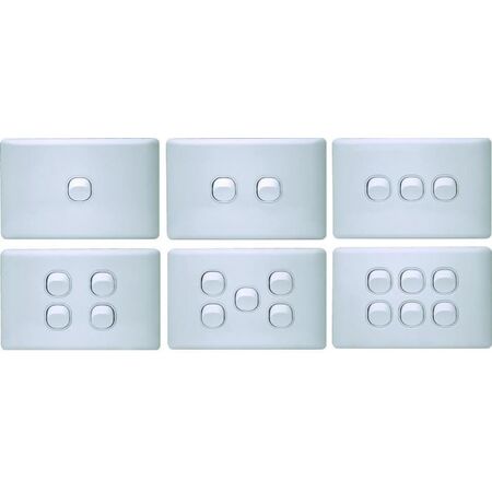 K Series 5 Gang Loaded Switch Plate - KS/SW5