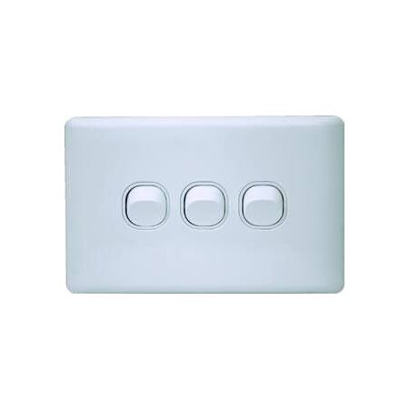 K Series 3 Gang Loaded Switch Plate - KS/SW3