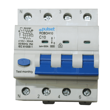 RCBO 3P+N 6KA 30ma 16amp AC Type - RCBO/416