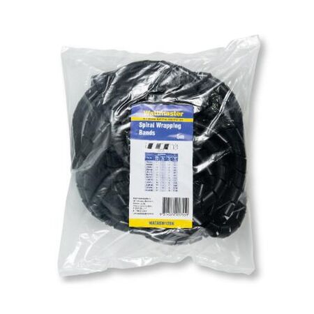 Spiral Wrap 12mm-ID Covers 12-20mm Cable Black 5m