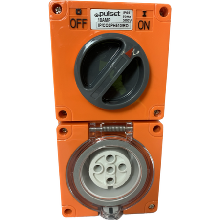 3 Phase 5 Round Pin Combo - 40Amp - RESISTIVE ORANGE - IP/CO3PH540/RO