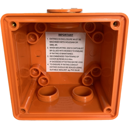 3 Phase Square Switch - 50Amp - RESISTIVE ORANGE - IP/S3P50/RO